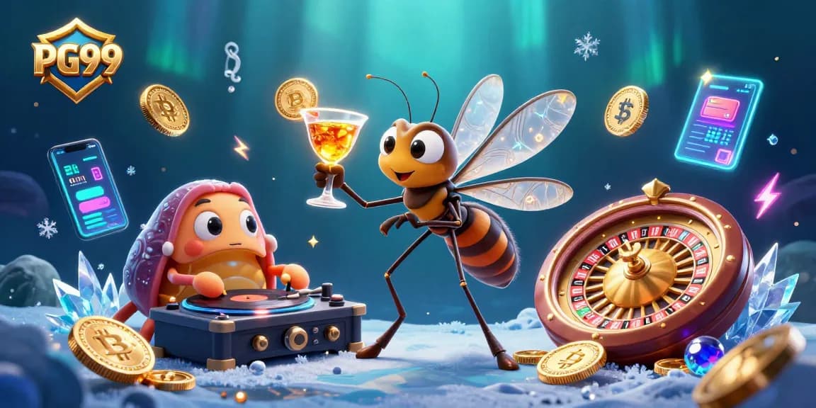 Experience thrilling gameplay at PG99 featuring animated characters in a vibrant casino scene.