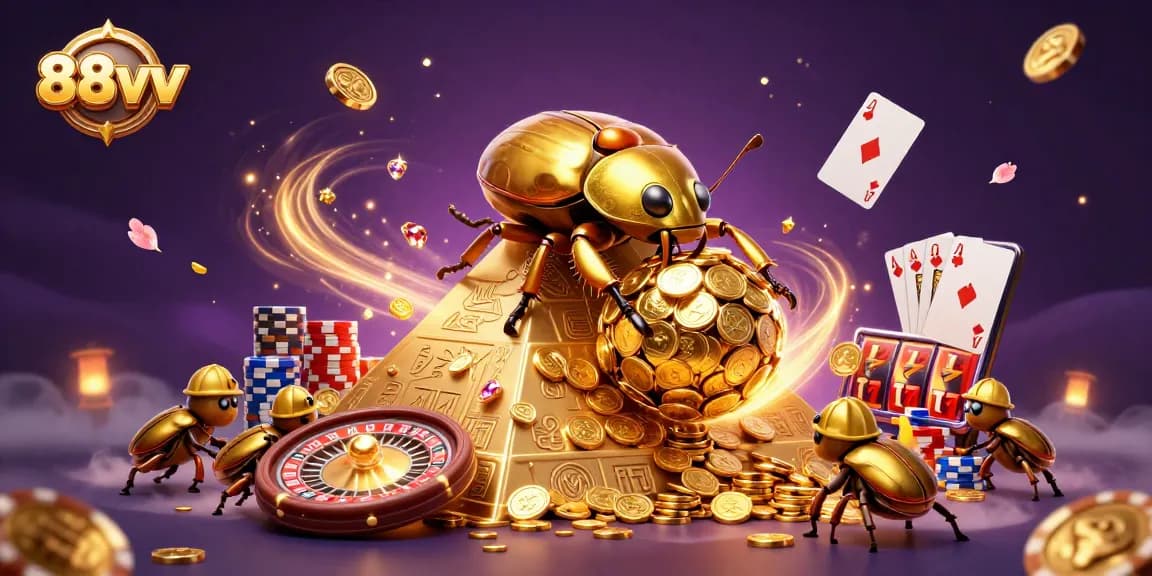 Experience thrilling gambling action with 88vv showcasing a vibrant casino scene.