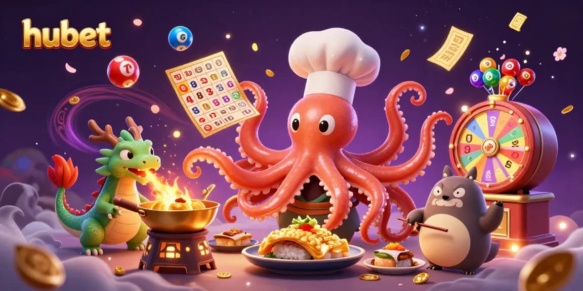 Experience thrilling gaming at hubet with colorful lottery balls and dynamic casino fun.