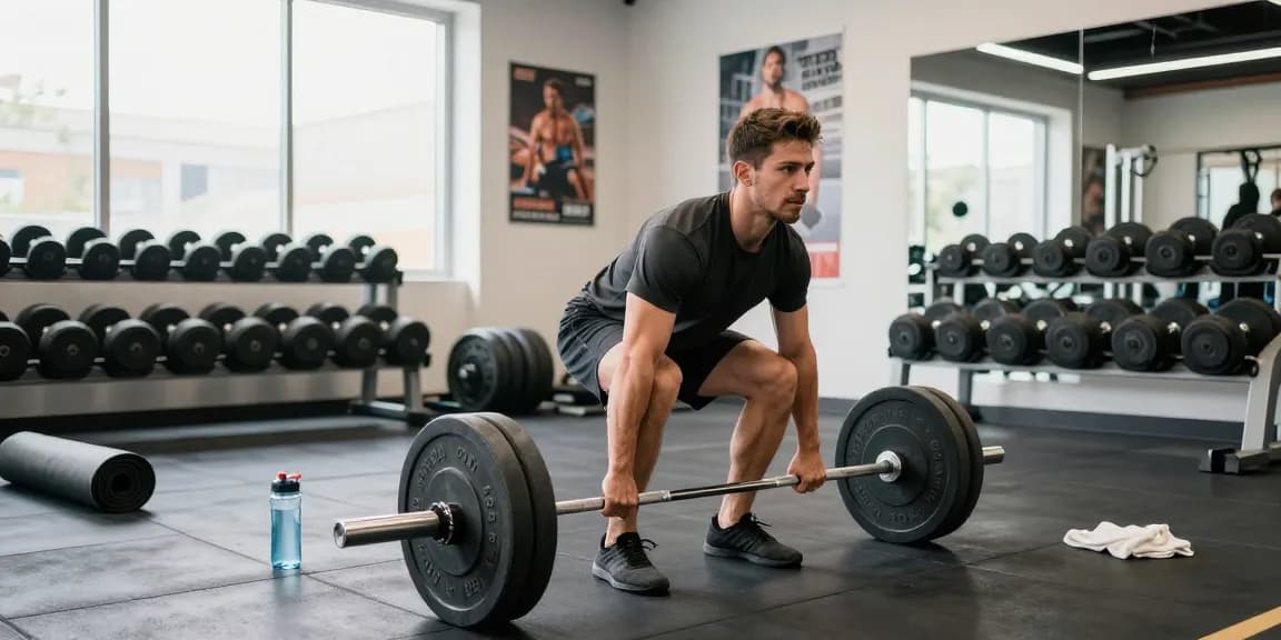 Anabolika Shop showcasing a dedicated bodybuilder lifting weights in a modern gym setting to enhance muscle gains.