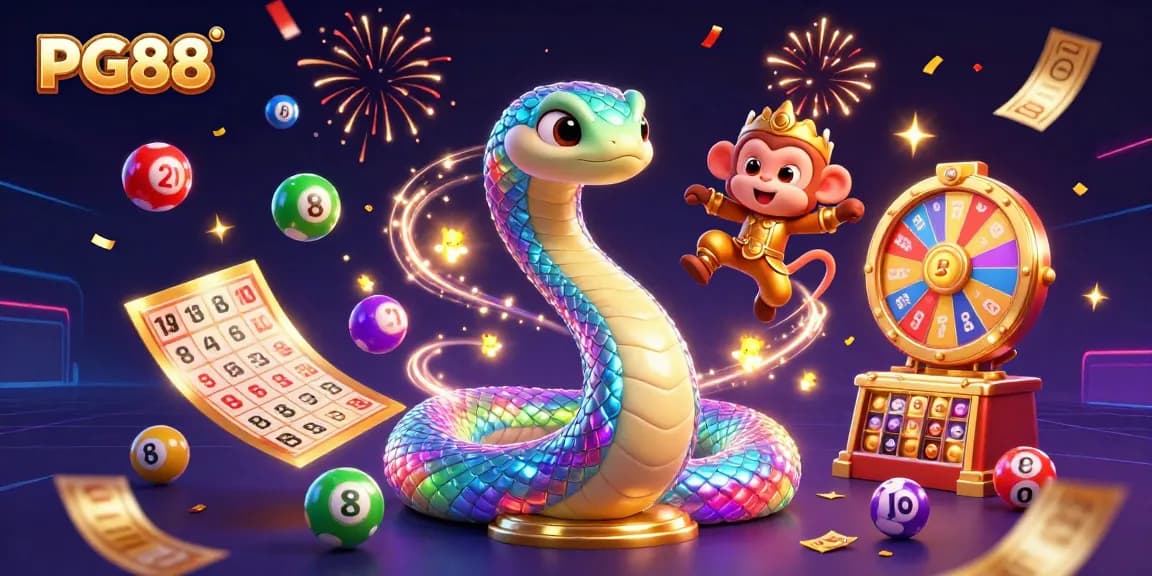 Engage in thrilling gameplay with PG88's vibrant elements celebrating casino excitement.