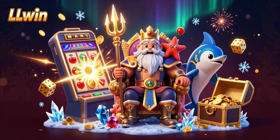 Engage with LLwin’s vibrant casino world featuring Neptune and dynamic gaming elements.
