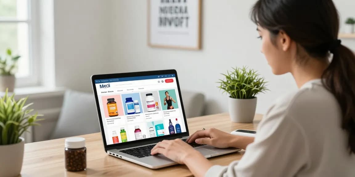 Ansprechendes Einkaufserlebnis im Medi Pharma Shop mit Wellness-Produkten online.