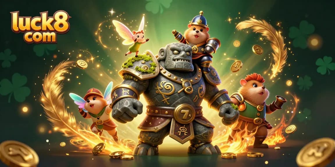 Activate excitement at luck8 com with enchanting characters in a vibrant casino scene.