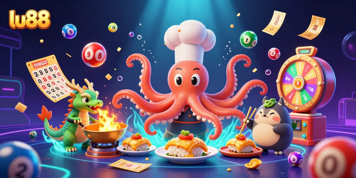 Engage with exciting games at lu88, featuring dynamic lottery balls and thrilling casino elements.