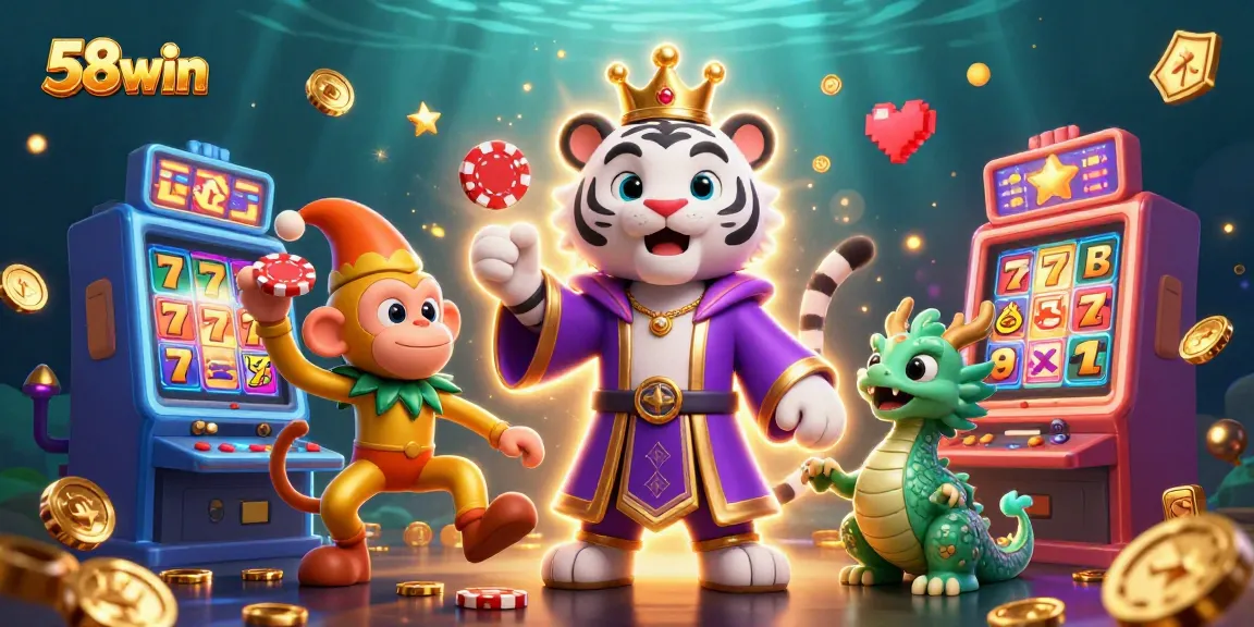 Experience thrilling gameplay at 58win with vibrant slot machines and entertaining characters in action.