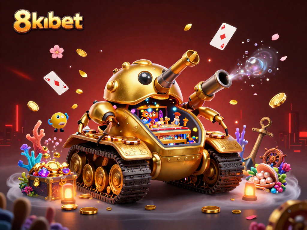 Experience thrilling gameplay at 8xbet with a vibrant casino scene featuring unique elements.