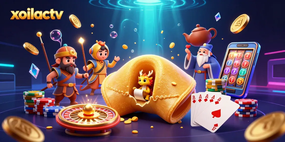 Experience thrilling gaming at xoilactv with a vibrant 3D scene featuring exciting casino elements.