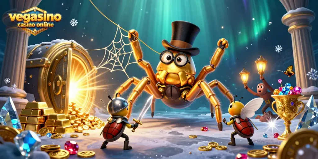 Engage with dynamic gaming action at vegasino casino online with golden treasures and heroic characters.
