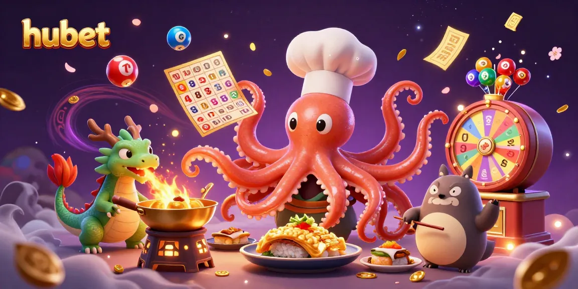 Experience thrilling gaming at hubet with colorful lottery balls and dynamic casino fun.