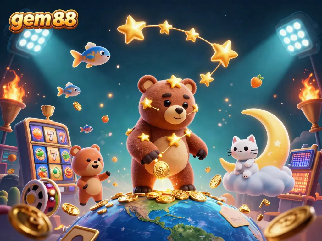Engage with gem 88 while exploring thrilling slot games featuring golden 7s and dynamic jackpots in a vibrant scene
