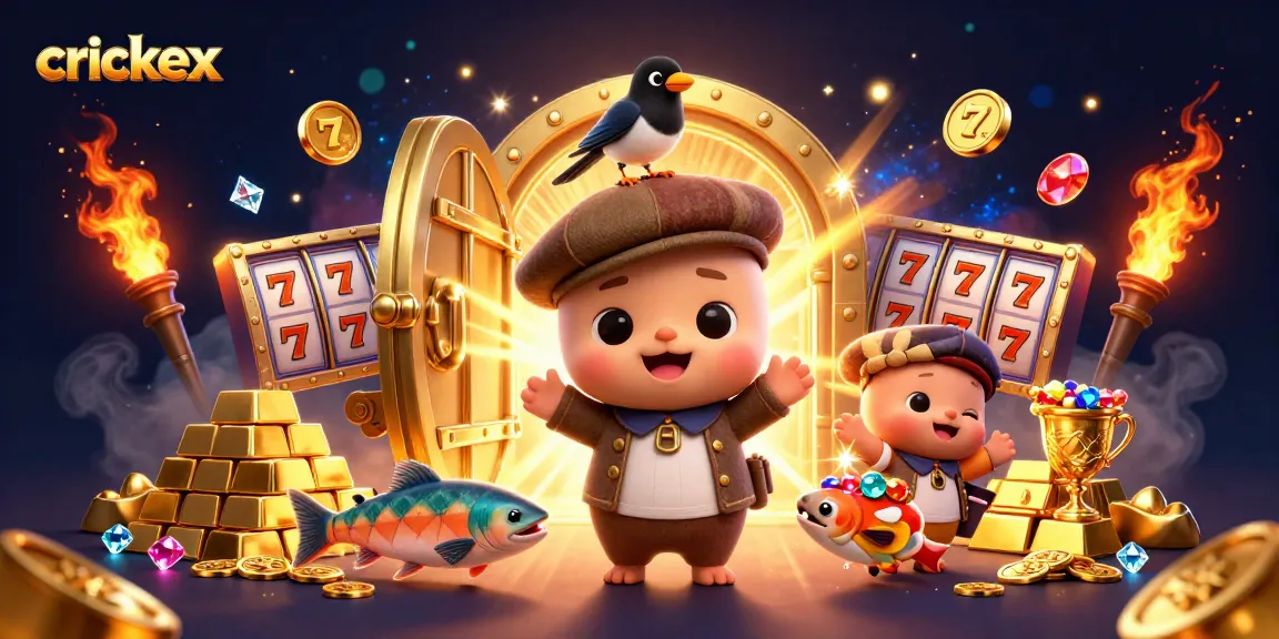 Experience exciting betting with crickex featuring a playful Nessie, magpie, and treasures.