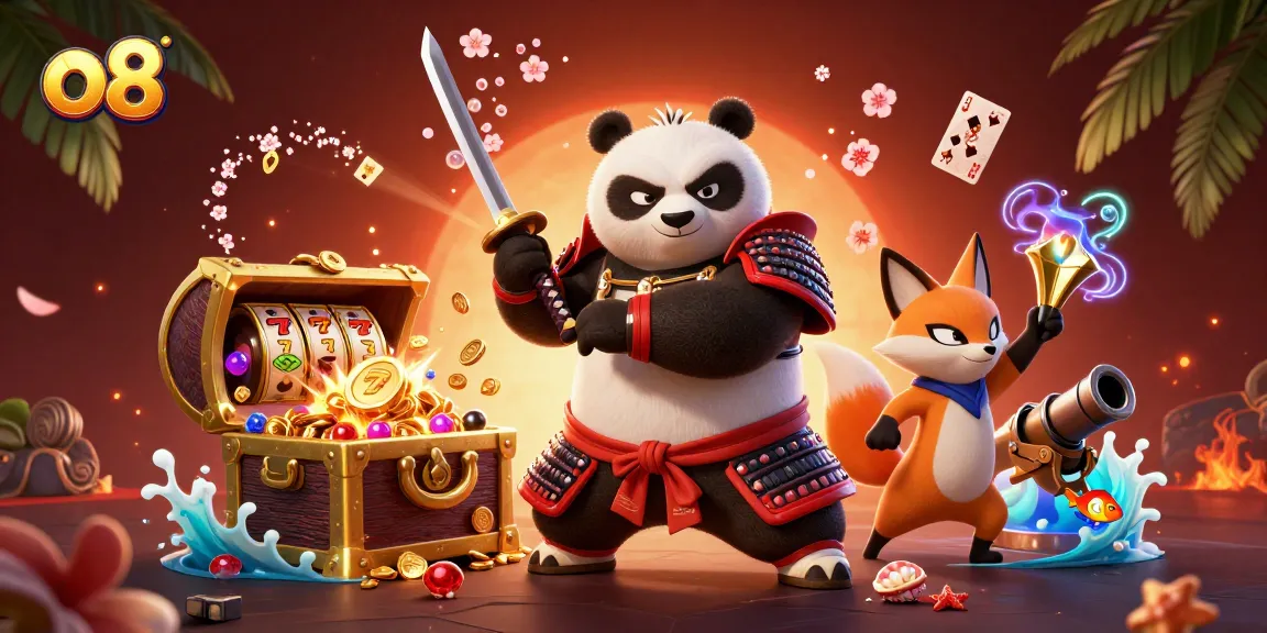 Engage with thrilling o8 slots and games featuring exciting characters in a vibrant casino atmosphere.