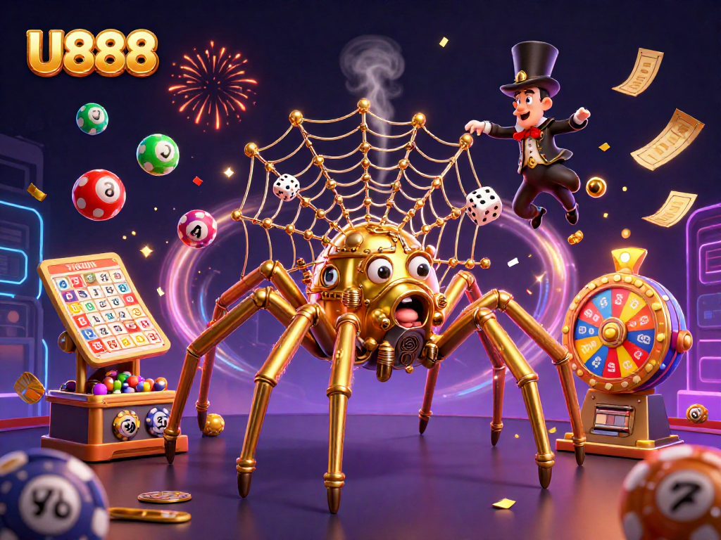 Win big at U888 with a spider's web of golden chances in a vibrant digital casino.
