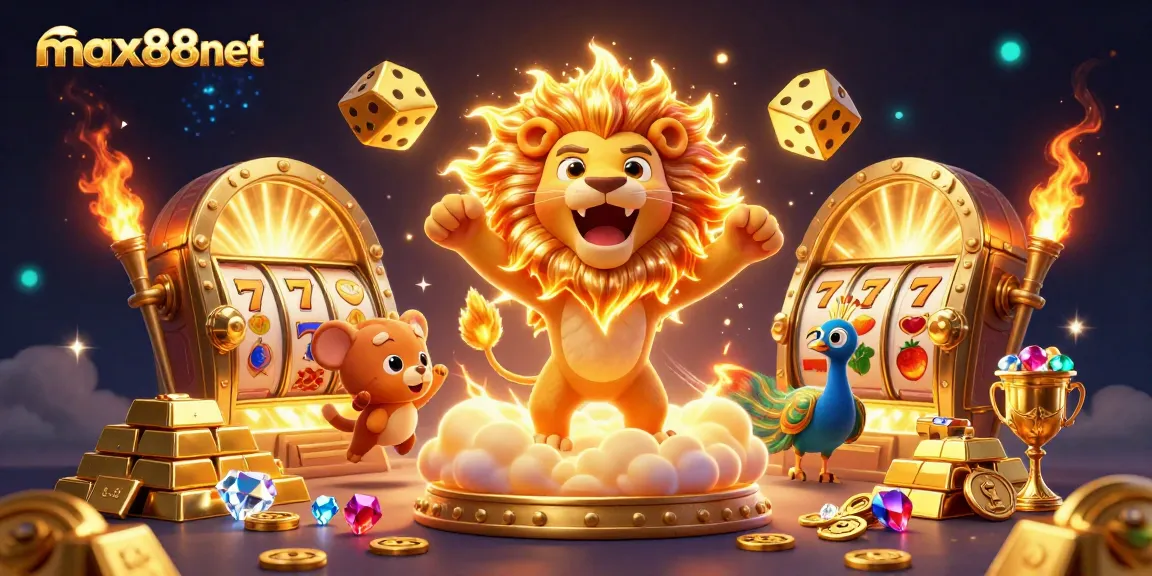 Immerse yourself in the vibrant world of max88net while spinning slot reels featuring golden treasures.