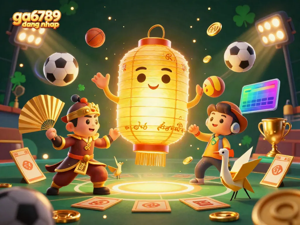 Experience the excitement of ga6789 dang nhap with captivating 3D casino elements and vibrant illustrations.