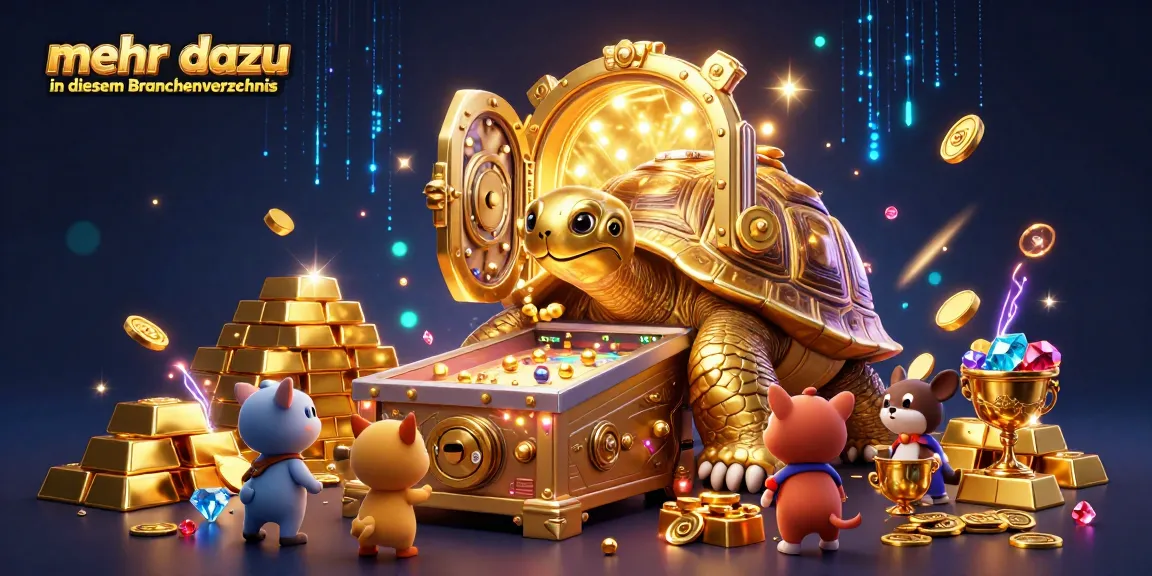 Play in a vibrant casino scene with a golden tortoise and treasures; mehr dazu in diesem Branchenverzeichnis
