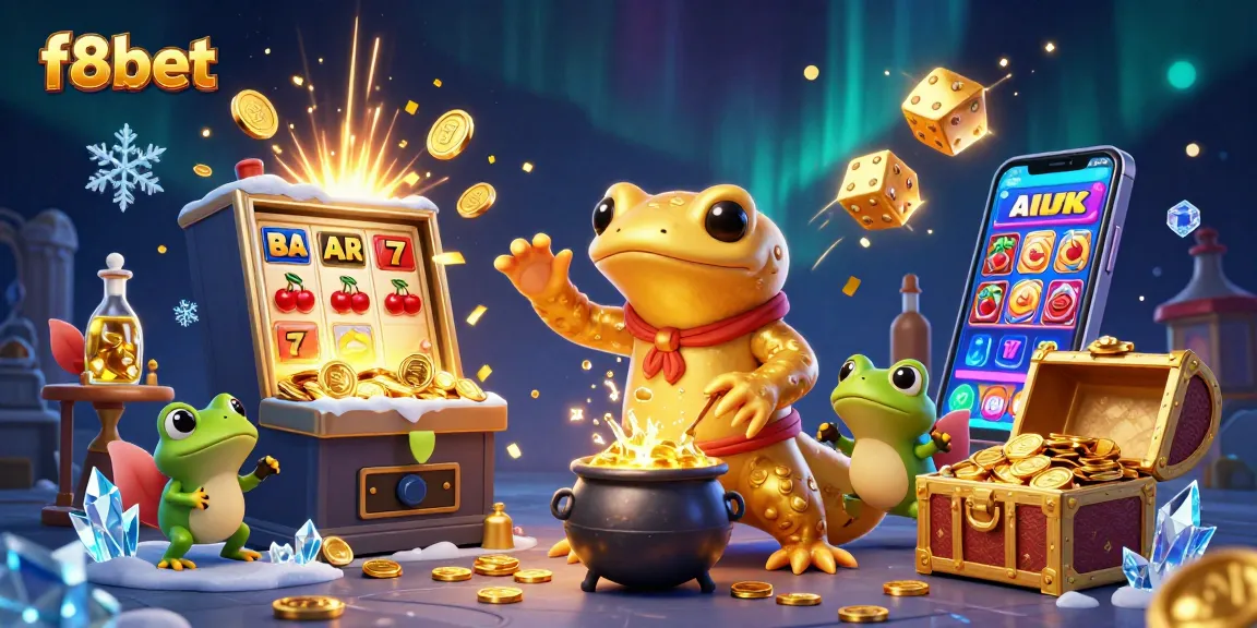 Experience the magic of f8bet as characters unleash jackpots and gold in this vibrant casino scene.