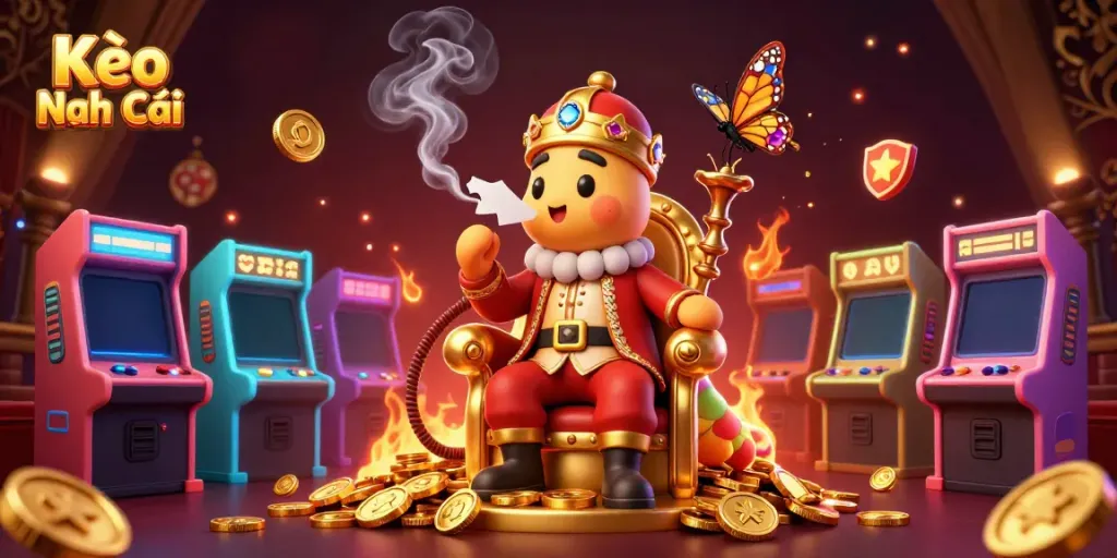 Kèo Nhà Cái offers dynamic betting experiences with colorful gaming elements in a rich 3D setting.