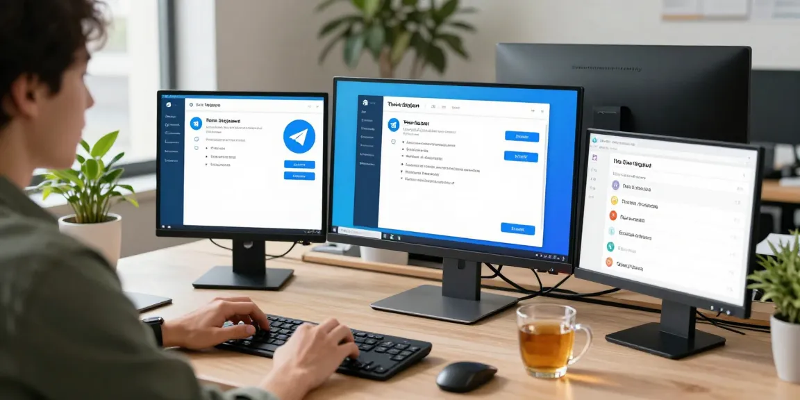 Engaging with Telegram中文 language settings in a modern workspace for a seamless user experience.
