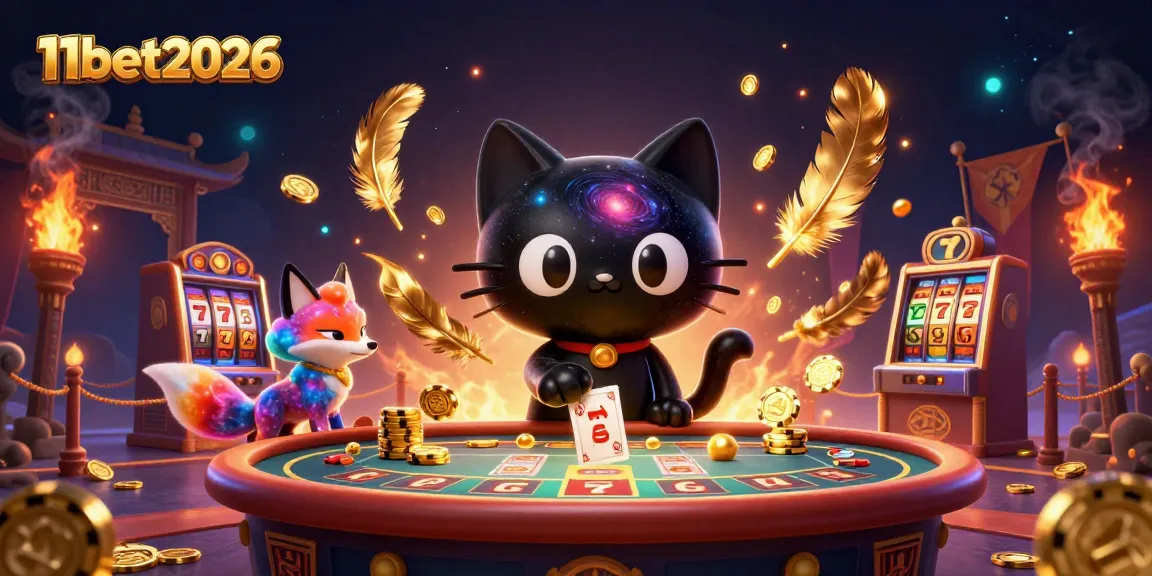 Engage with 11bet2026's cosmic casino experience featuring playful characters and dynamic gaming elements.