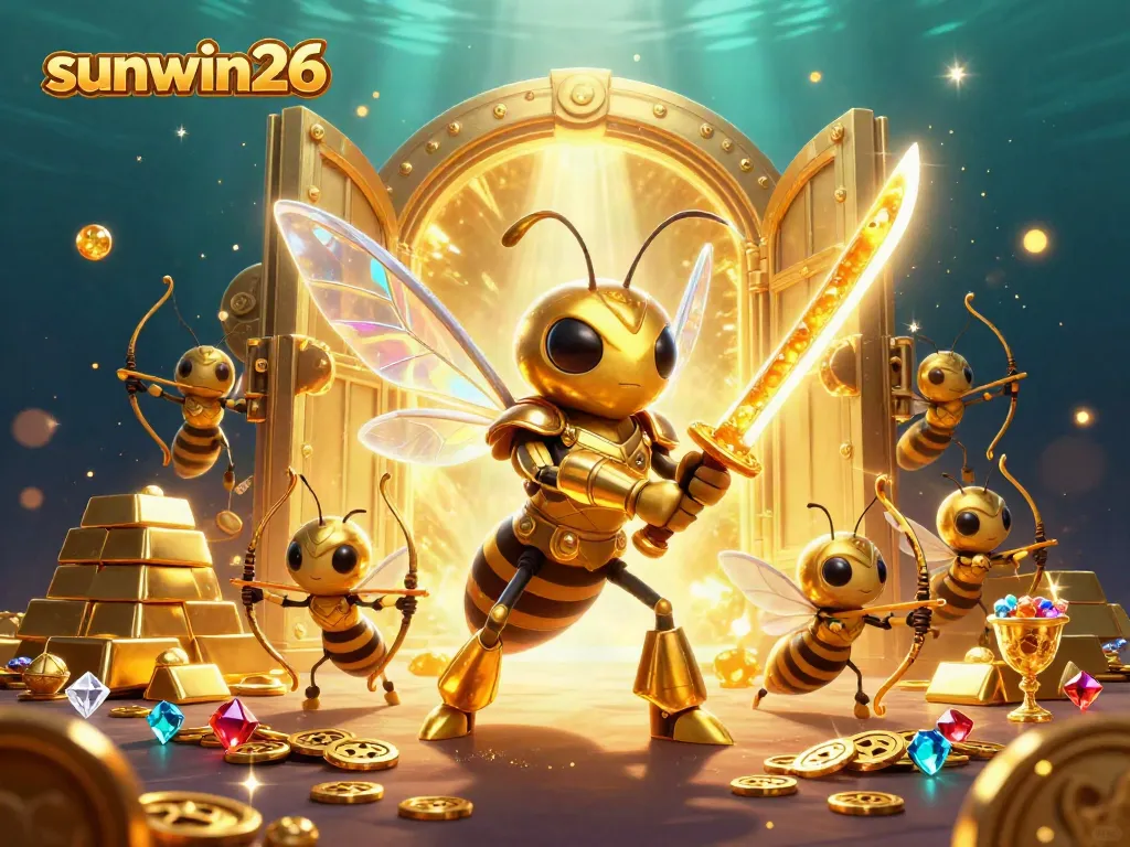 Experience thrilling gameplay with sunwin26 as legendary hornets battle for treasure in a dazzling casino.