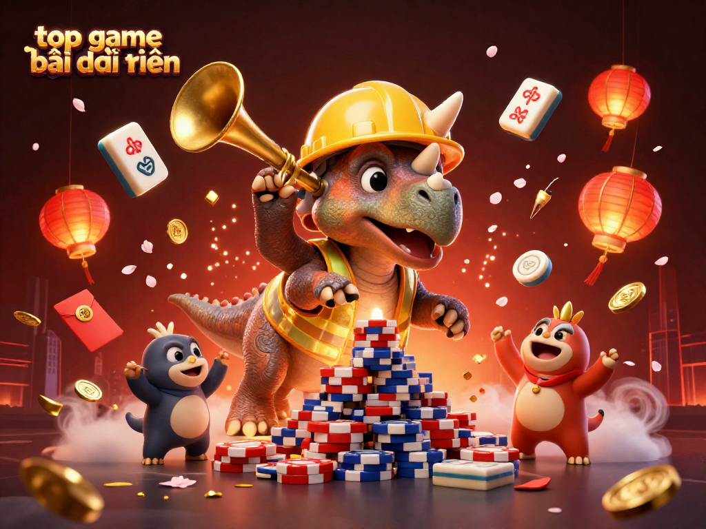 Engage with top game bài đổi thưởng in a vibrant, action-packed casino scene highlighting excitement and celebration.