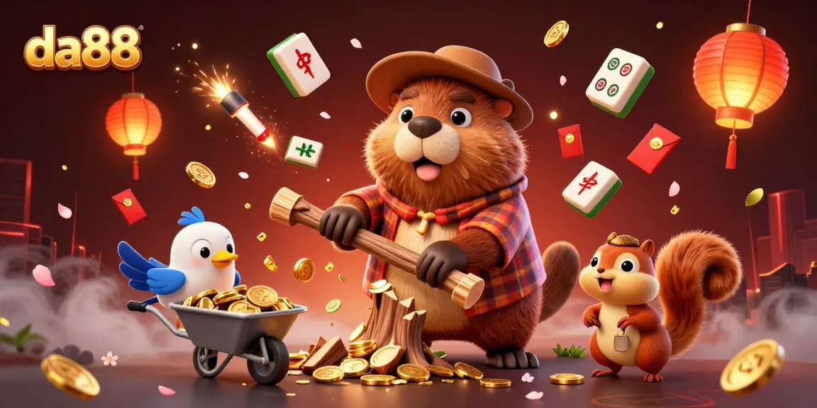 Experience thrilling betting action at da88 with a playful 3D illustration of excitement and rewards.