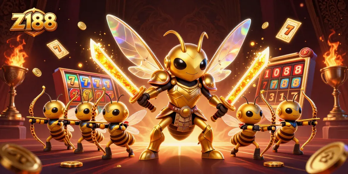 Experience exciting gameplay at z188 with a golden hornet samurai and dynamic casino elements